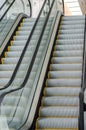 Pedestrian transport Escalator Royalty Free Stock Photo